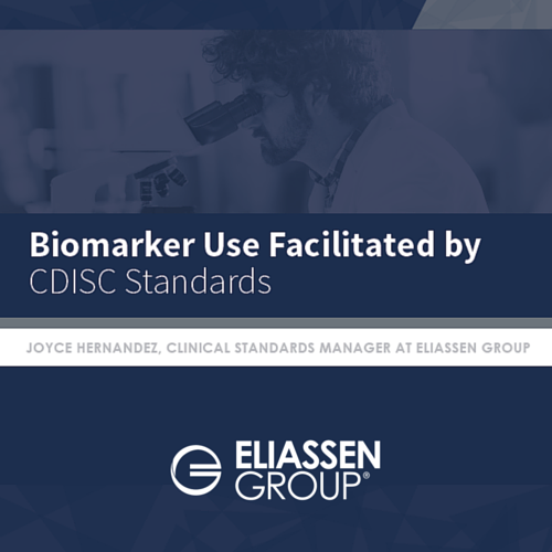 Biomarker Use Facilitated by CDISC Standards